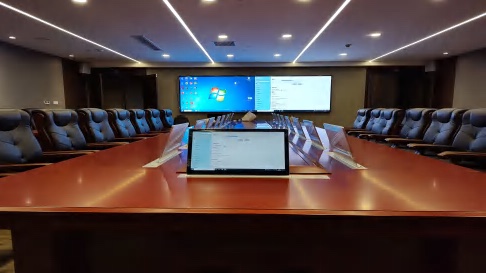 Professional display and meeting terminals in an enterprise meeting room